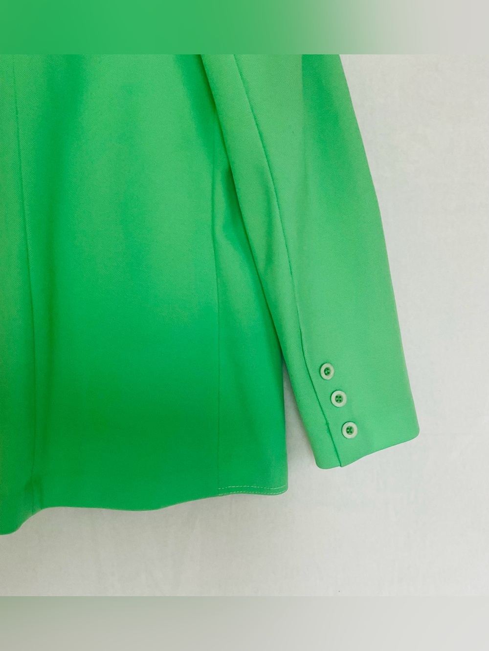 Bright Green Women's Blazer Jacket Sz 14 - Picture 9 of 11